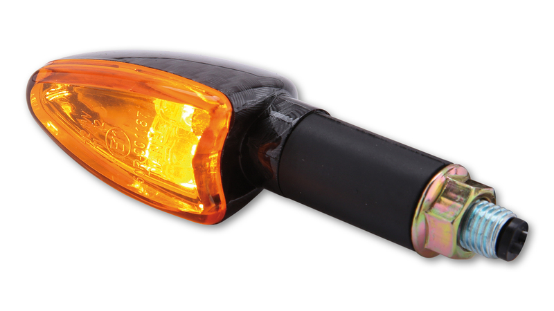 HIGHSIDER Smart Arrow Glühlampen Mini-Blinker Gehäuse Carbon / Linse Orange (Paar), Vorn & Hinten – Bild 5