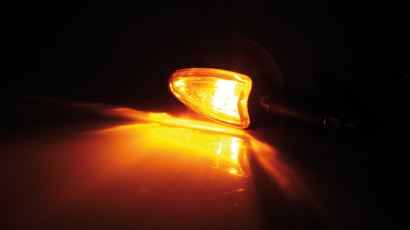 HIGHSIDER Smart Arrow Glühlampen Mini-Blinker Gehäuse Carbon / Linse Orange (Paar), Vorn & Hinten – Bild 6