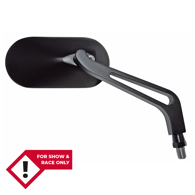 HIGHSIDER smart Lenkerspiegel Schwarz Oval (Paar)