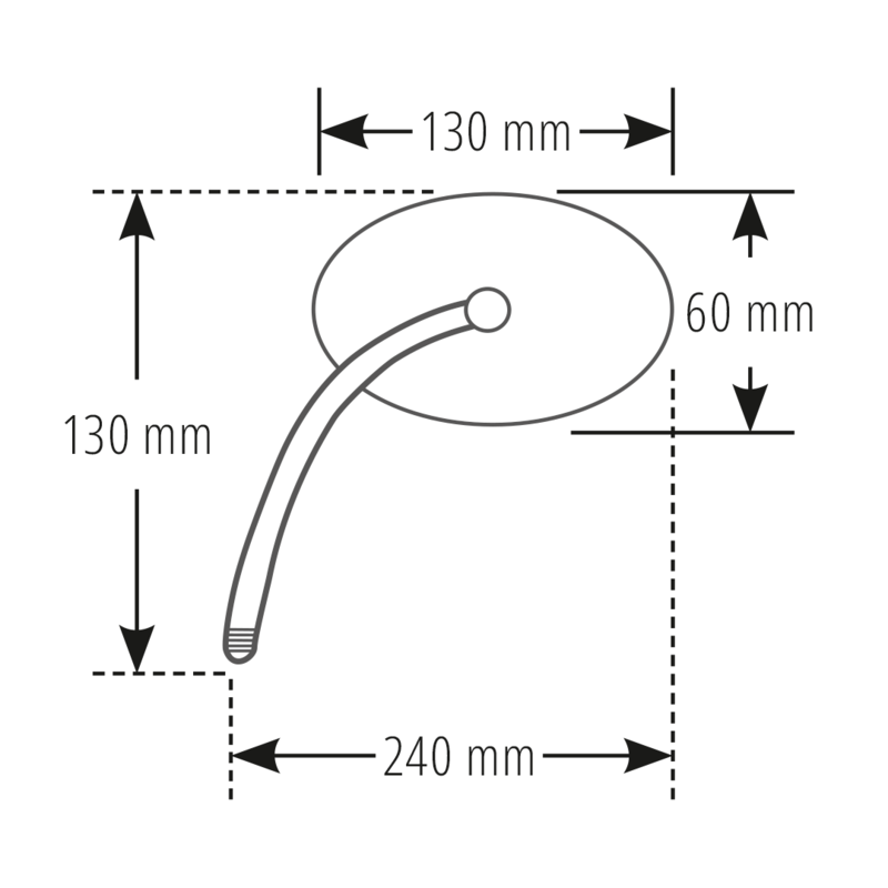 HIGHSIDER smart Lenkerspiegel Luca Chrom (Paar) – Bild 3