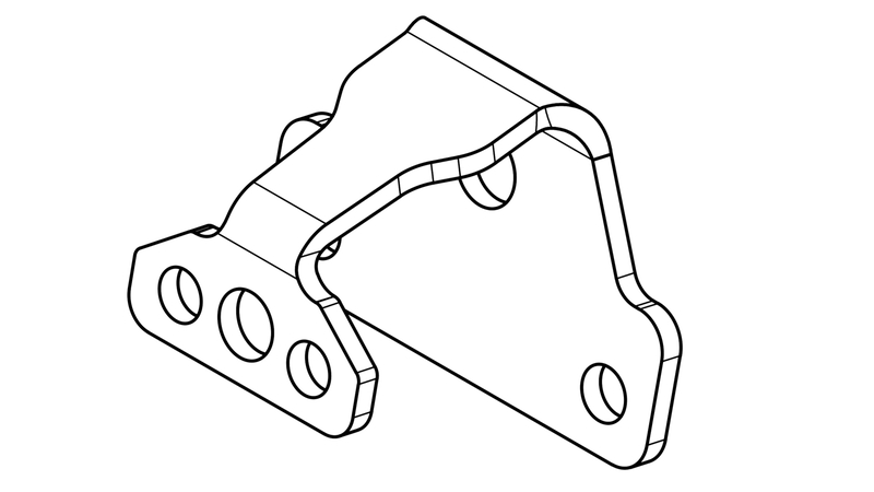 HIGHSIDER pro Kennzeichenbeleuchtungshalter Schwarz S (1Stck) – Bild 4