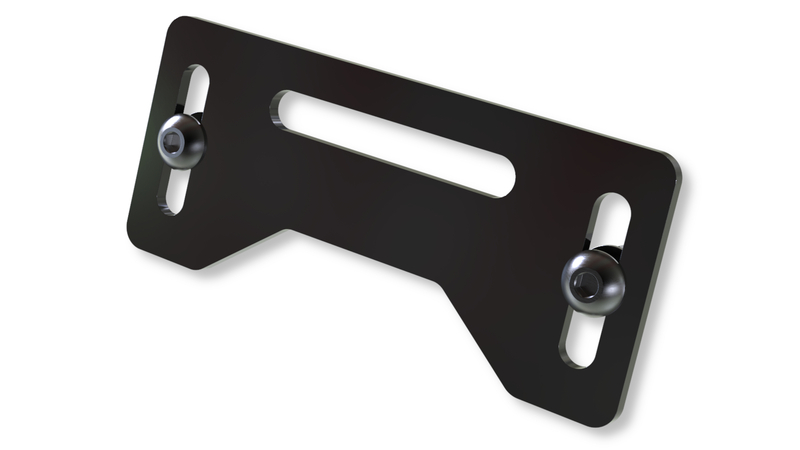 HIGHSIDER pro Kennzeichenbeleuchtungsplatte Schwarz (1Stck)