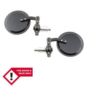 HIGHSIDER smart Lenkerendenspiegel Schwarz Rund (Paar)