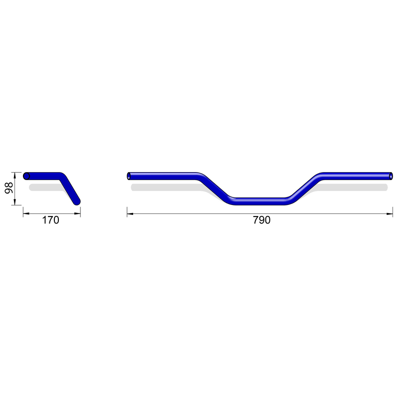 HIGHSIDER pro Naked Bike L02 Lenker Stahl Chrom – Bild 3