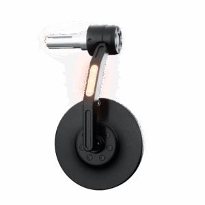 HIGHSIDER pro Lenkerendenspiegel Conero Black Edition Schwarz Mit LED Blinker (1Stck.)