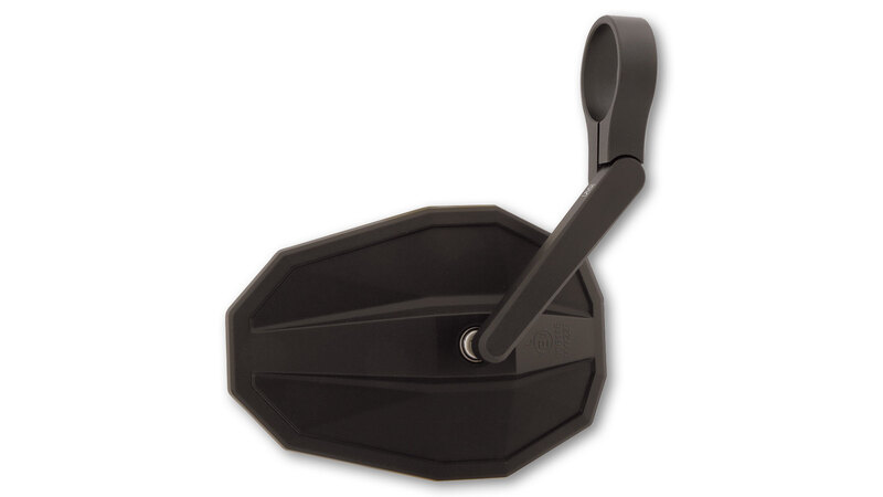 HIGHSIDER smart Lenkerendenspiegel Straight Schwarz Kurz (1Stck.)