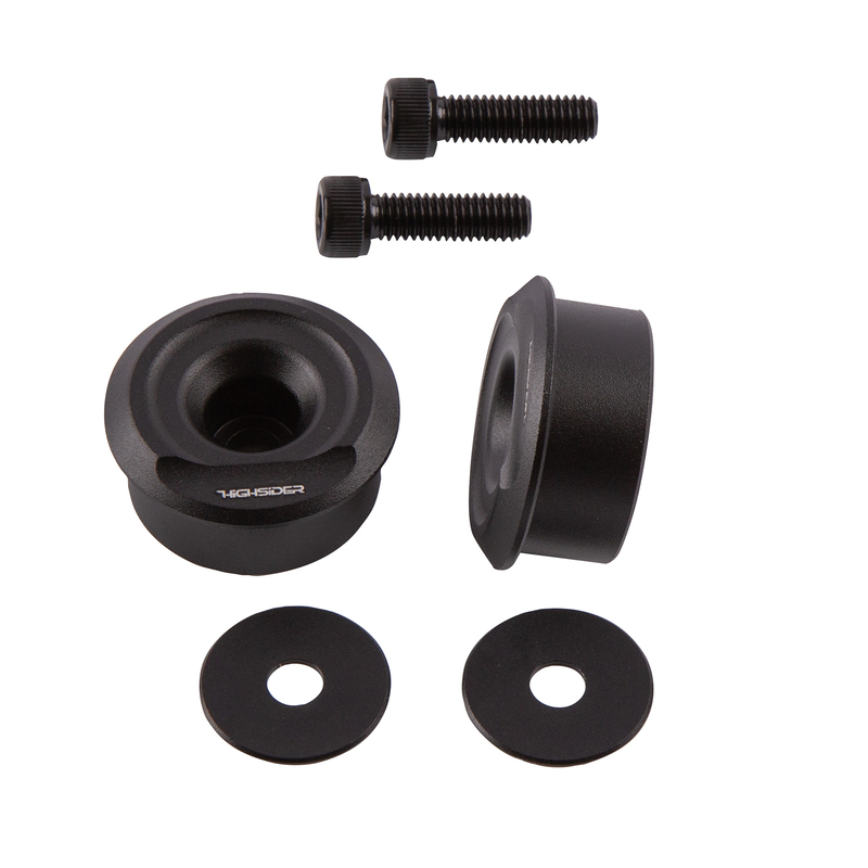 HIGHSIDER pro Spezial-Lenkerende für PIAGGIO VESPA Modelle, Schwarz (Paar) – Bild 3