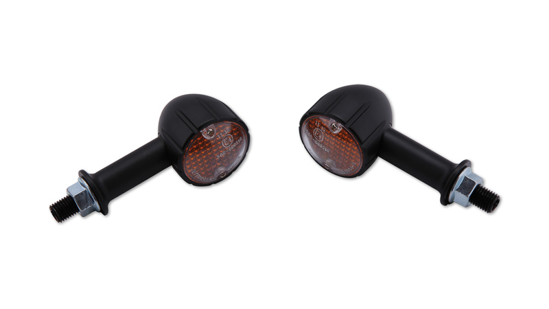 HIGHSIDER Smart Arizona Glühlampen Mini-Blinker Gehäuse Schwarz / Linse Rauchgrau (Paar), Vorn & Hinten – Bild 3