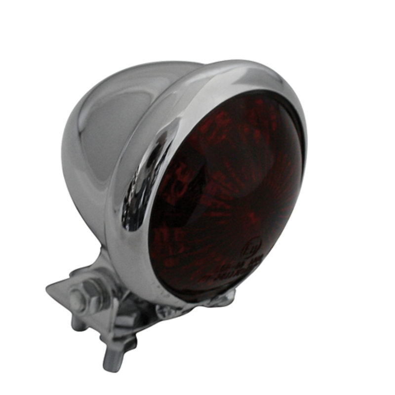 HIGHSIDER smart BATES STYLE LED-Rücklicht, Gehäuse verchromt, rote Linse – Bild 4