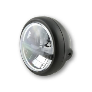 HIGHSIDER pro 5 3/4 Zoll Scheinwerfer Pecos Typ 5 LED Schwarz, Schwarze Streuscheibe, Seitliche Befestigung