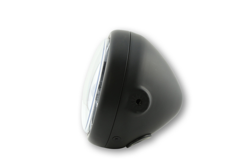 HIGHSIDER pro 5 3/4 Zoll Scheinwerfer Pecos Typ 5 LED Schwarz, Schwarze Streuscheibe, Seitliche Befestigung – Bild 3