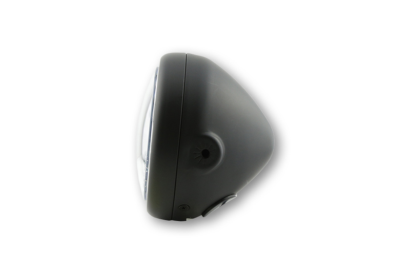 HIGHSIDER pro 5 3/4 Zoll Scheinwerfer Pecos Typ 7 LED Schwarz Seitliche Befestigung, Mit Standlichtring – Bild 3