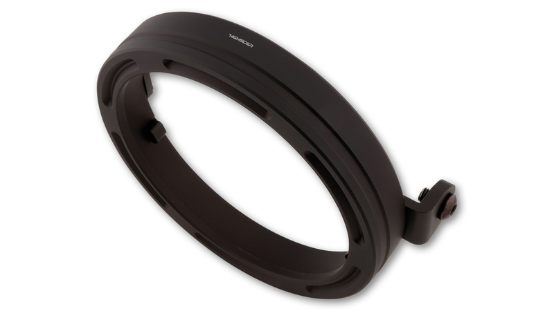 HIGHSIDER pro 5 3/4 Zoll Lampenhalterring Frame-R2 Schwarz CNC, Seitliche Befestigung – Bild 3