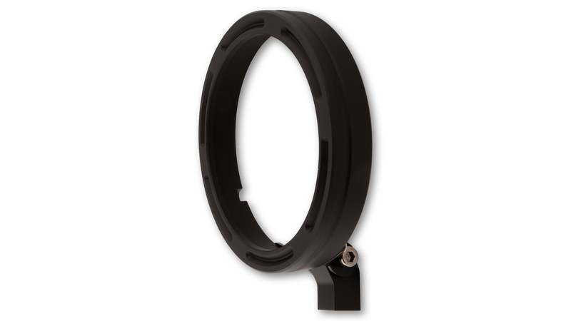 HIGHSIDER pro 5 3/4 Zoll Lampenhalterring Frame-R2 Schwarz CNC, Untere Befestigung
