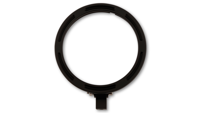 HIGHSIDER pro 5 3/4 Zoll Lampenhalterring Frame-R2 Schwarz CNC, Untere Befestigung – Bild 3