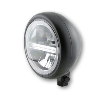 HIGHSIDER pro 5 3/4 Zoll Scheinwerfer Pecos Typ 6 LED Schwarz Untere Befestigung, Mit TFL