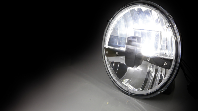 HIGHSIDER pro 7 Zoll Scheinwerfer Frame-R1 Typ 3 LED Schwarz Untere Befestigung – Bild 6