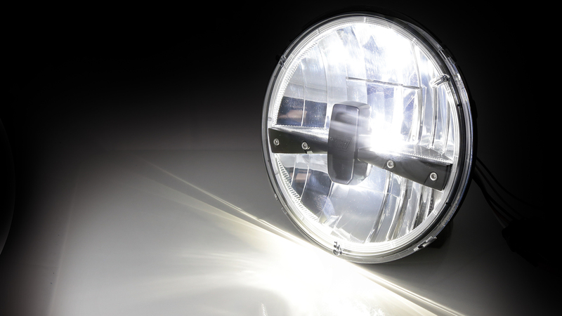 HIGHSIDER pro 7 Zoll Scheinwerfer Frame-R1 Typ 3 LED Schwarz Untere Befestigung – Bild 7