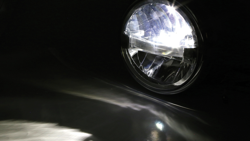 HIGHSIDER pro 7 Zoll Scheinwerfer Frame-R1 Typ 4 LED Schwarz Untere Befestigung – Bild 8