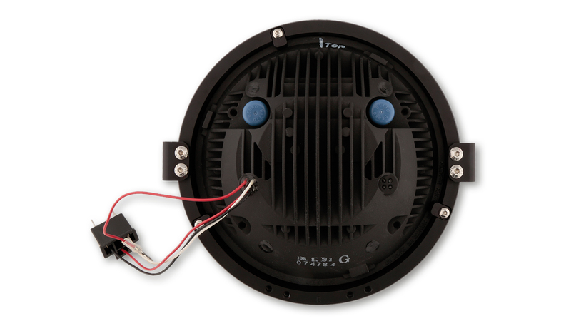 HIGHSIDER pro 7 Zoll Scheinwerfer Frame-R1 Typ 8 LED Schwarz Rauch Reflektor, Seitliche Befestigung – Bild 5