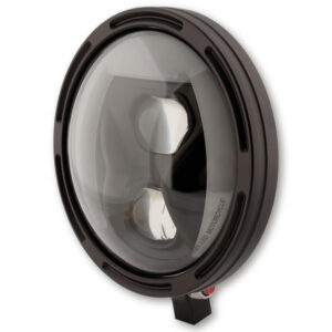 HIGHSIDER pro 7 Zoll Scheinwerfer Frame-R1 Typ 8 LED Schwarz Untere Befestigung