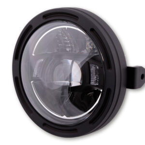 HIGHSIDER pro 5 3/4 Zoll Scheinwerfer Frame-R2 Typ 10 LED Schwarz Seitliche Befestigung