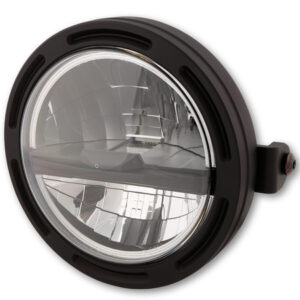 HIGHSIDER pro 5 3/4 Zoll Scheinwerfer Frame-R2 Typ 5 LED Schwarz Seitliche Befestigung