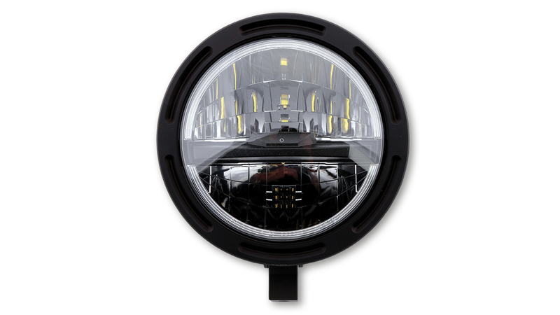 HIGHSIDER pro 5 3/4 Zoll Scheinwerfer Frame-R2 Typ 5 LED Schwarz Untere Befestigung – Bild 4