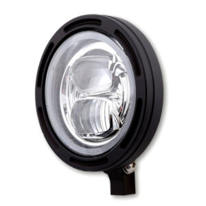 HIGHSIDER pro 5 3/4 Zoll Scheinwerfer Frame-R2 Typ 7 LED Schwarz Untere Befestigung