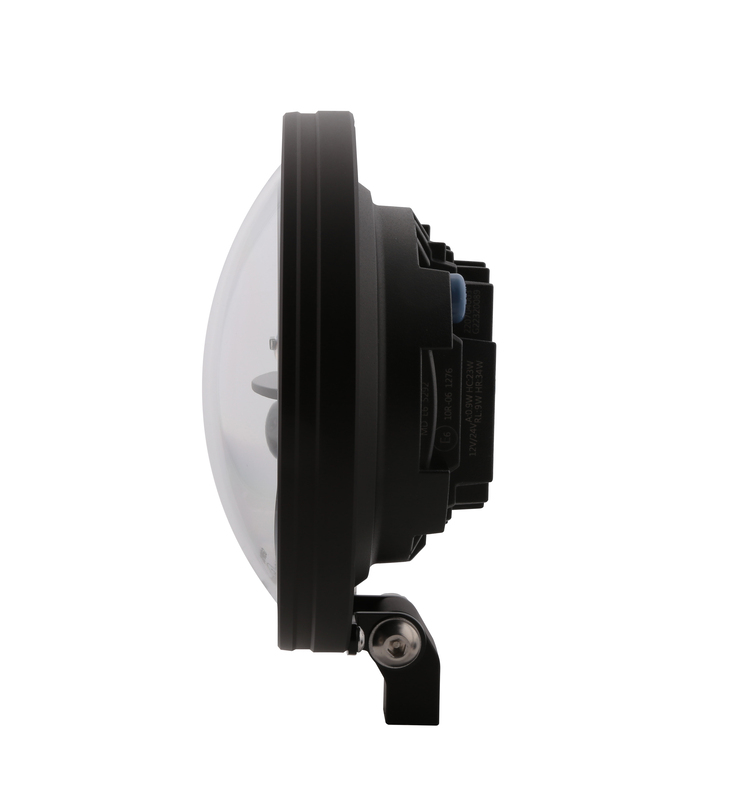 HIGHSIDER pro 7 Zoll Scheinwerfer Frame-R1 Typ 11 LED Schwarz Untere Befestigung – Bild 3