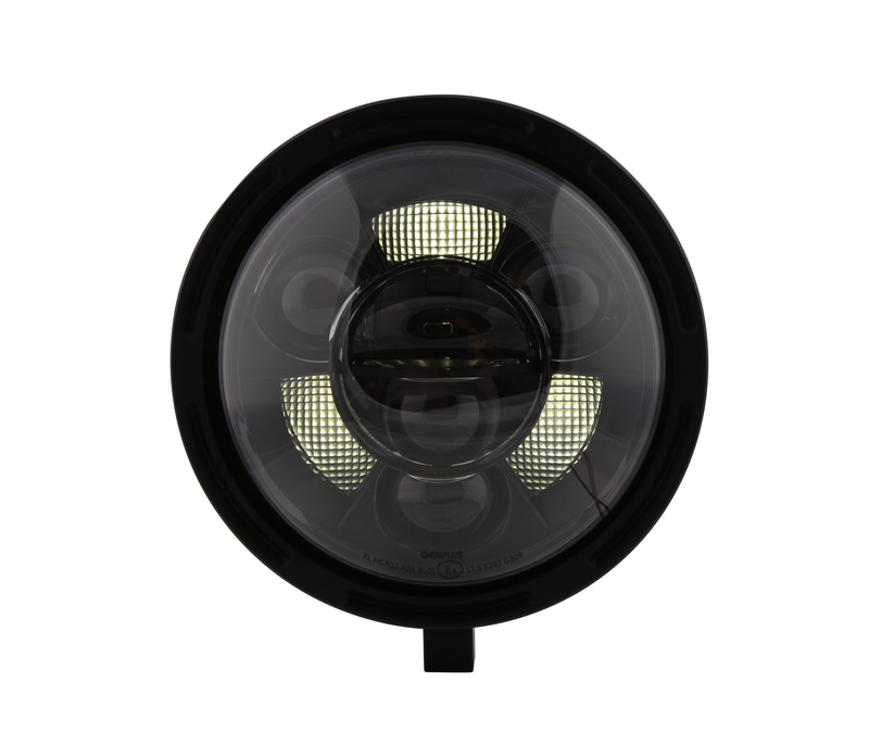 HIGHSIDER pro 7 Zoll Scheinwerfer Frame-R1 Typ 11 LED Schwarz Untere Befestigung – Bild 4