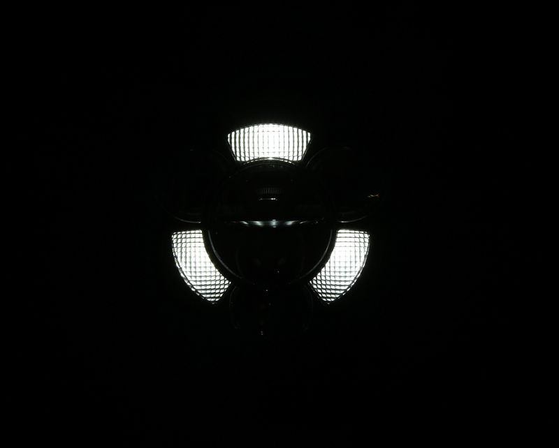 HIGHSIDER pro 7 Zoll Scheinwerfer Frame-R1 Typ 11 LED Schwarz Untere Befestigung – Bild 6