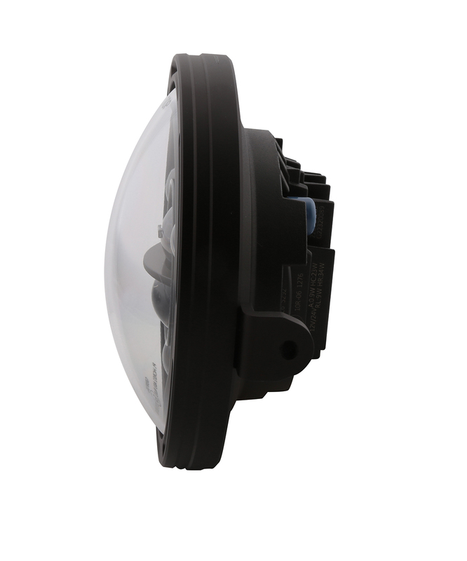 HIGHSIDER pro 7 Zoll Scheinwerfer Frame-R1 Typ 11 LED Schwarz Seitliche Befestigung – Bild 3