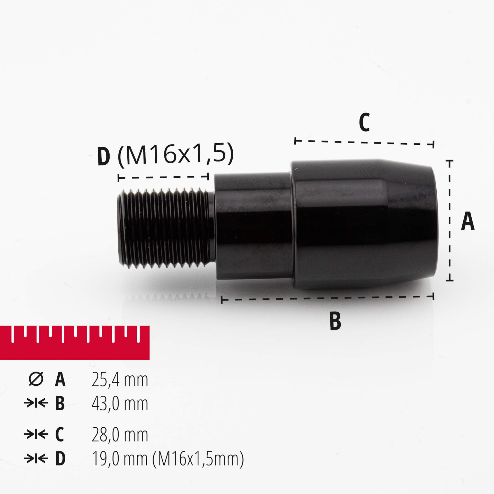 highsider Obciążniki do kierownicy M16x1,5 YAMAHA